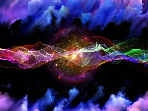 Evolving Sine Wave Stock Illustration