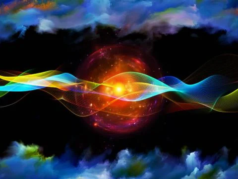 Evolving Sine Wave Stock Illustration