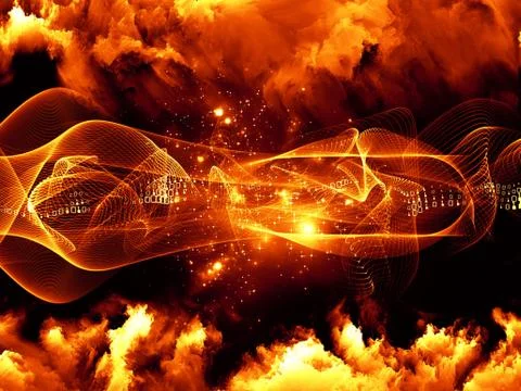 Evolving Sine Wave Stock Illustration