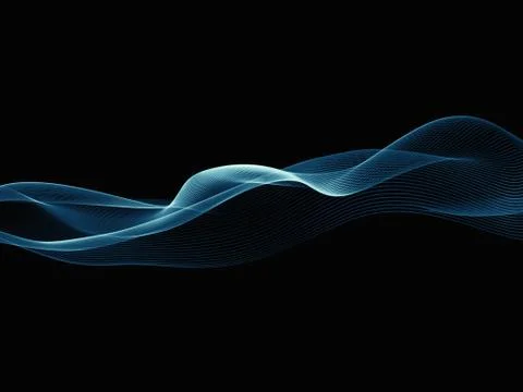 Evolving Sine Wave Stock Illustration