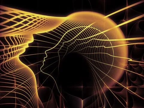Evolving Soul Geometry Illustrazione stock