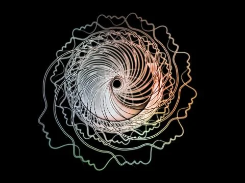 Evolving Soul Geometry Illustrazione stock