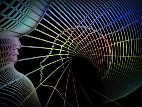 Evolving Soul Geometry Stock Illustration