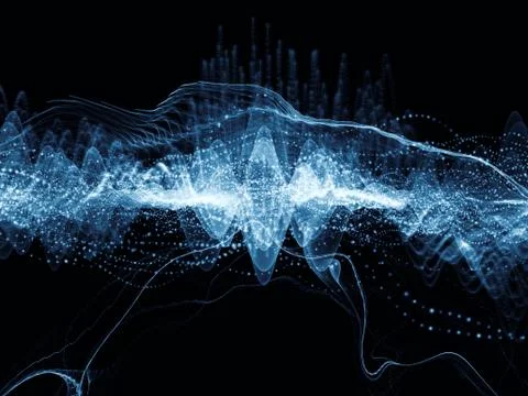 Evolving Sound Wave Stock Illustration