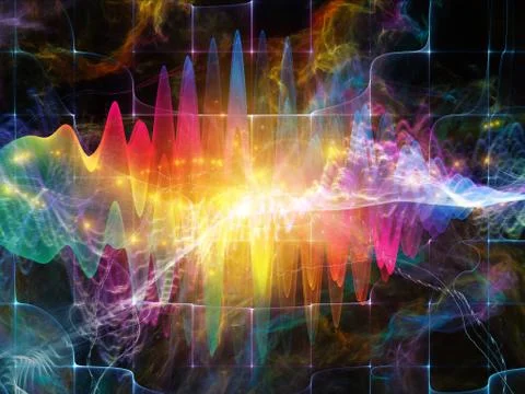 Evolving Sound Wave Stock Illustration