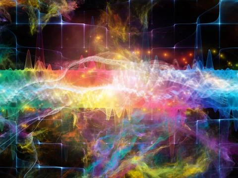 Evolving Sound Wave Stock Illustration