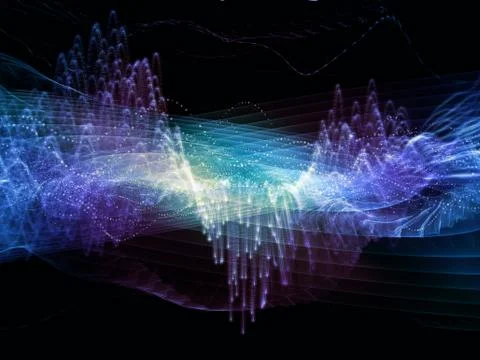 Evolving Sound Wave Stock Illustration