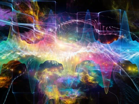 Evolving Sound Wave 스톡 일러스트