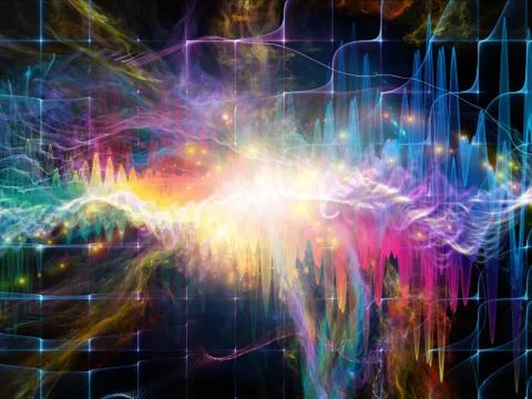 Evolving Sound Wave Stock Illustration