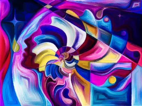 Evolving Space Division 스톡 일러스트