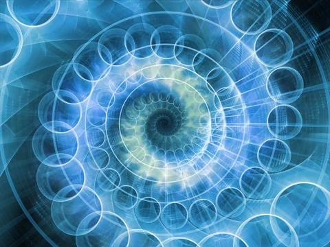 Evolving Spiral Pattern Illustrazione stock