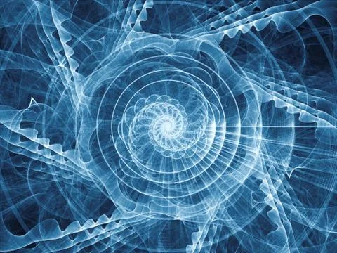 Evolving Spiral Pattern Illustrazione stock