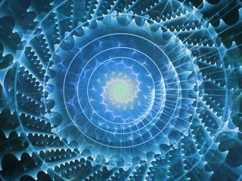 Evolving Spiral Pattern Stock Illustration