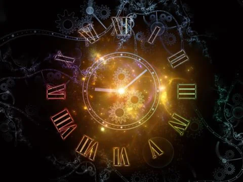 Evolving Temporal Realm Stock Illustration