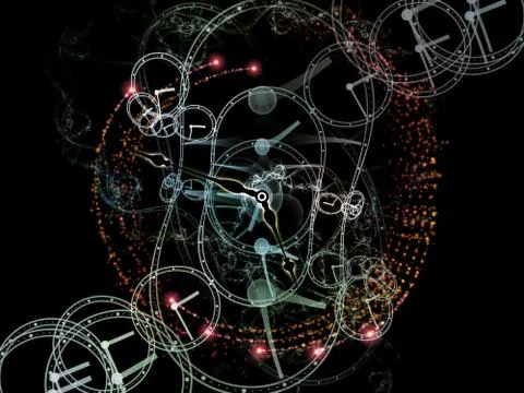 Evolving Temporal Realm Stock Illustration
