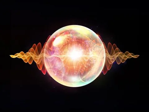 Evolving Wave Particle Stock Illustration