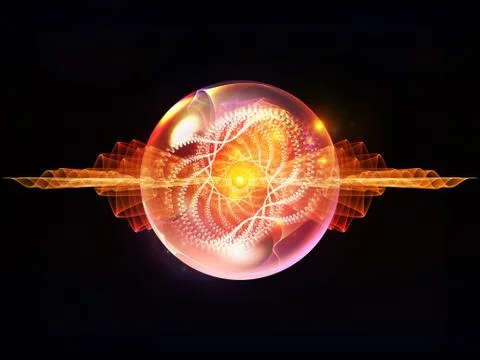 Evolving Wave Particle Stock Illustration