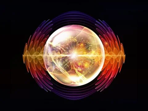 Evolving Wave Particle Stock Illustration
