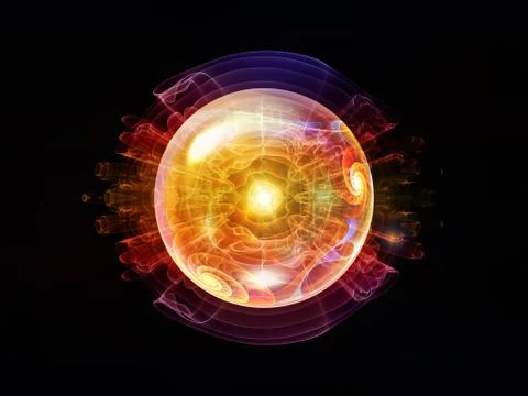 Evolving Wave Particle Stock Illustration
