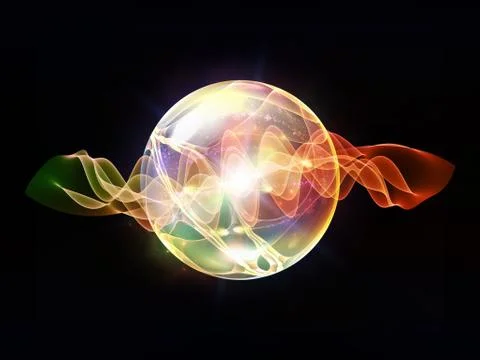 Evolving Wave Particle Stock Illustration