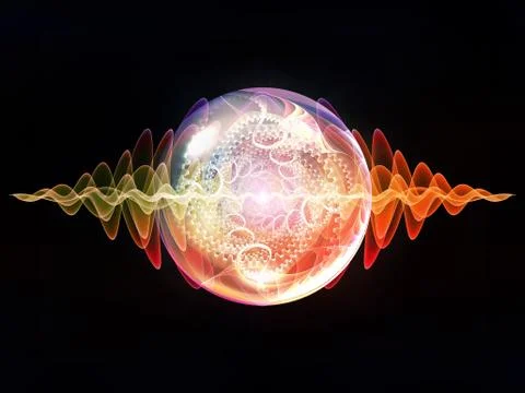 Evolving Wave Particle Stock Illustration
