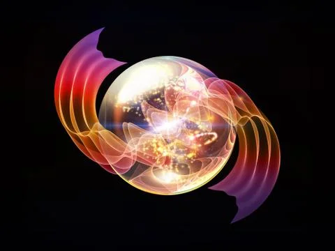 Evolving Wave Particle Stock Illustration