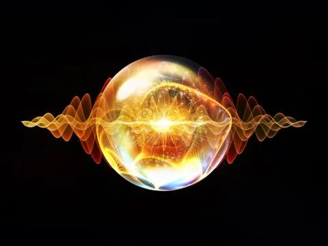 Evolving Wave Particle Stock Illustration