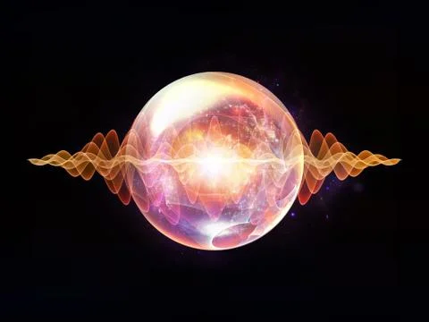 Evolving Wave Particle Stock Illustration