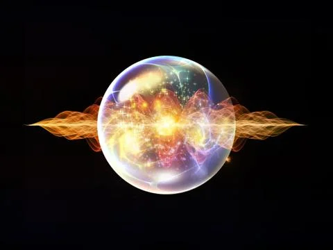 Evolving Wave Particle Stock Illustration