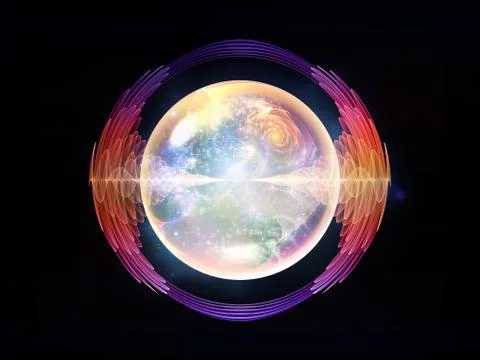 Evolving Wave Particle Stock Illustration