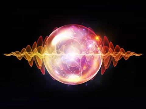 Evolving Wave Particle Stock Illustration