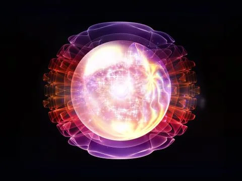 Evolving Wave Particle Stock Illustration