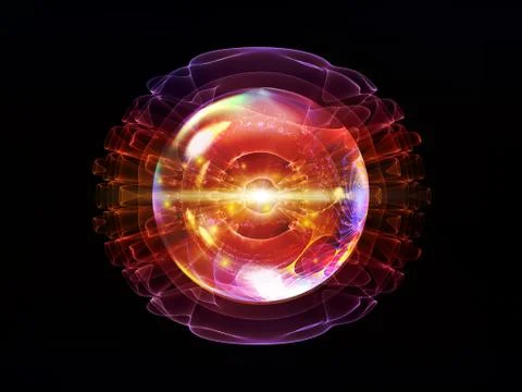 Evolving Wave Particle Stock Illustration