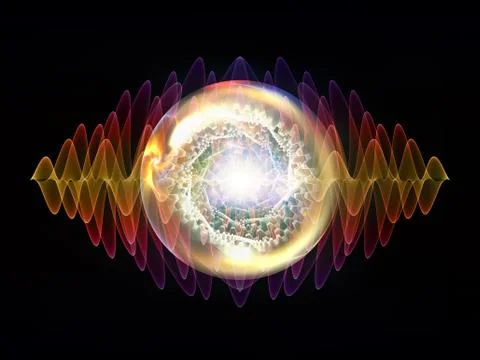 Evolving Wave Particle Stock Illustration