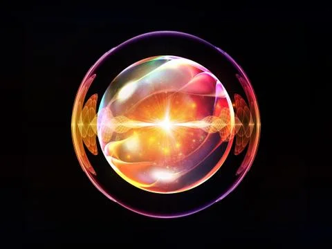 Evolving Wave Particle Stock Illustration