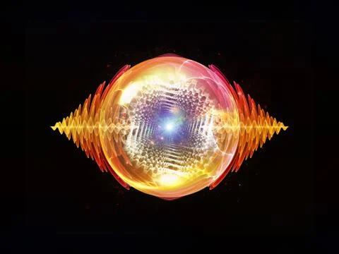 Evolving Wave Particle Stock Illustration