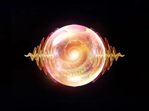 Evolving Wave Particle Stock Illustration