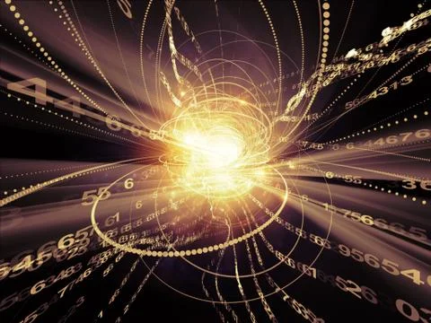 Evolving Wave Particle Illustrazione stock