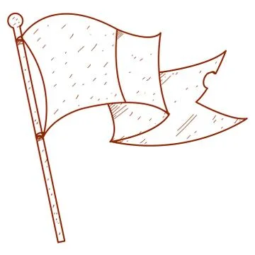 Evolving in the wind flag. イラスト素材