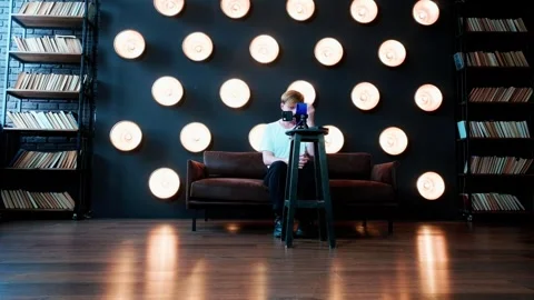 The Evolving World of Modern Content Creation Featuring Video Shooting Video stock 308227399