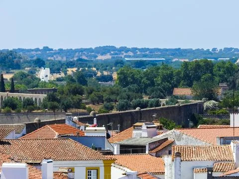 Evora from above. Stock Photos