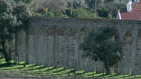 Evora Aqueduct / Aqueduto de Évora Stockbeeldmateriaal 33374769