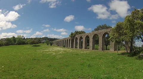 Evora Aqueduct Timelapse A Stock Footage 37122210