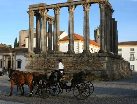 Evora temple Stock Photos