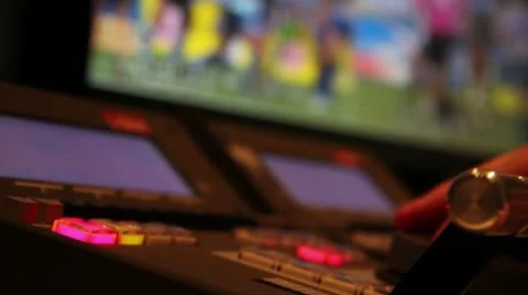 EVS slow motion replay operator Stock Footage 20662343