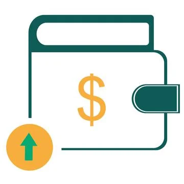 Ewallet vector icon Stock Illustration