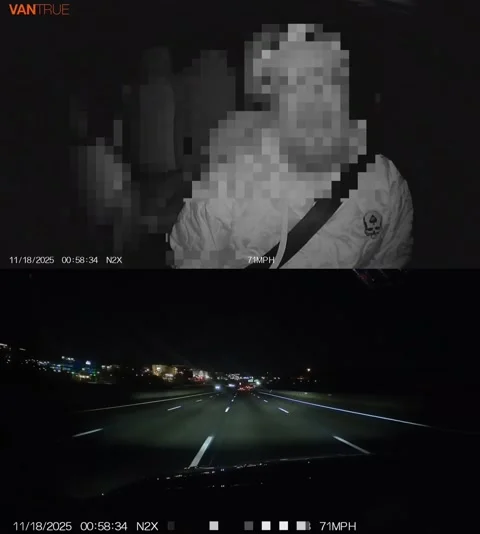 Ex-Girlfriend Pulls Steering Wheel at 72 MPH After Being Broken Up With for Chea Stock Footage 325745236