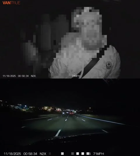 Ex-Girlfriend Pulls Steering Wheel at 72 MPH After Being Broken Up With for Chea Stock Footage 325745241