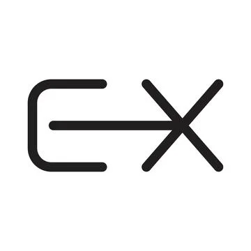 Ex initial letter vector logo Stock Illustration