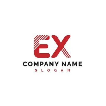 EX Letter Logo Design. EX letter logo Vector Illustration - Vector Stock Illustration